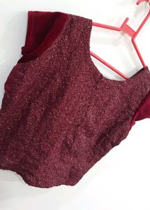 Maroon Lehanga Blouse♥️