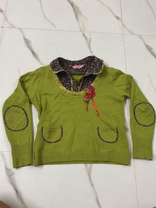 Korean 🍋‍🟩crop Sweater