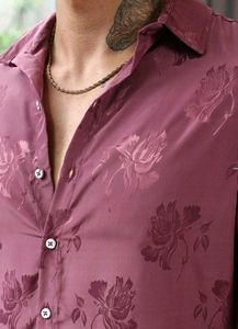 Purple Floral Shirt