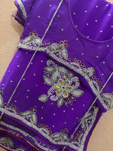 Purple Saree