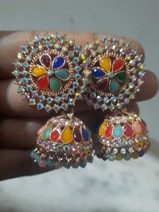 Colorful Jhumka Earrings