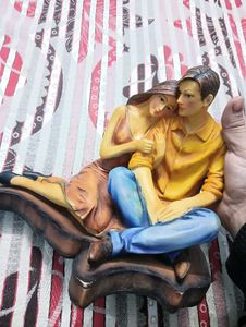Vintage Couple Under Umbrella Figurine