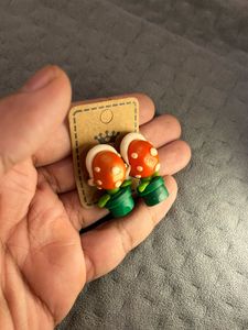 Mario Plant Earrings
