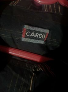 Cargo Striped Button Down Men Shirt