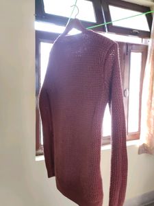 long hand wowen pure wool sweater