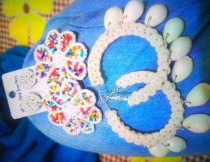 Shell &amp; Beaded Earrings