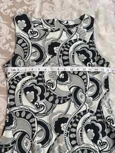 Paisley Print Sleeveless Dress