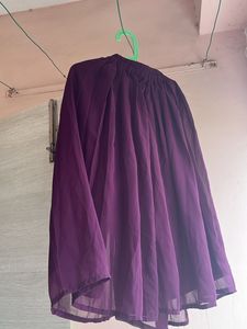 Embroidered Purple Dress