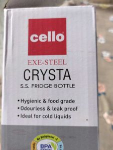 Cello  Steel Bottle It&#39;s Cold Water Ideal Fridge