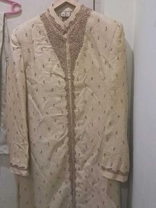 Men&#39;s Cream Sherwani Suit