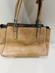 Mickey Mayo Tan Satchel Handbag