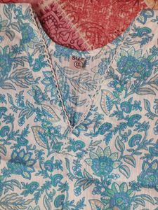 Floral Print A - line Kurti