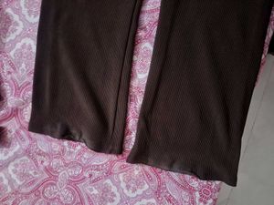 Korean Brown Ribbed Knit Pants🤎🔥🌟