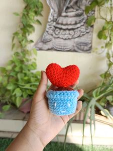 Pot Of Love🩷🎀 Crochet Handmade Piece