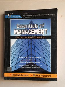 Essentials Of Management By Harold Koontz And Heinz Weihrich