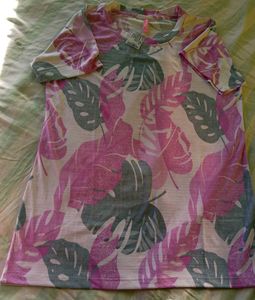 Floral Print Sports T-Shirt