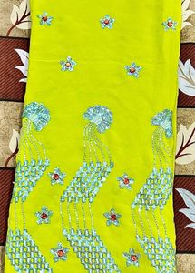 Orange &amp; Green Saree