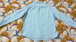 Pepe Light Blue Linen Shirt - Size M