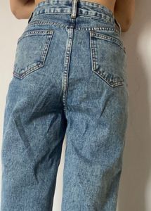 Blue Coloured Stonewash Denim