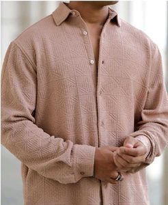 Textured Button-Down Shirt