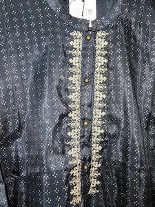W Navy Blue Ethnic Kurti
