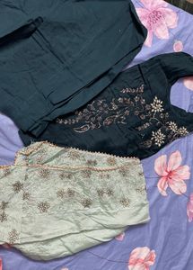 Beautiful pant suit with heavy work duppatta
