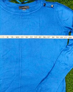 Imported Blue Woollen Pullover