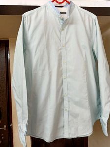 MENS Chinese Collor Light Blue Shirt