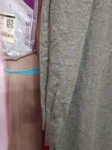 Gray Knit Maxi Dress