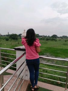 Pink Puff Sleeve Blouse