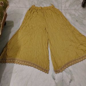 Royal Blue And golden Palazzo With Lace(Pick 1)