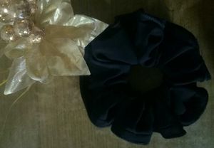 Handmade Frill Georgette XXL Scrunchies | Soft, El
