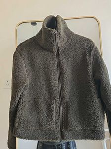 H&amp;M Teddy Jacket - Dark Olive