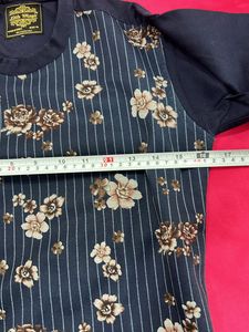 Unique Floral Pinstripe Shirt