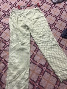 Green Gingham Trousers