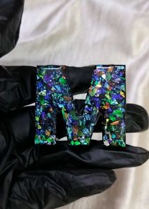 Resin Alphabet Keychain