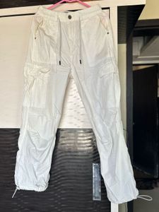 White Cargo Pants
