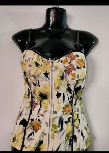 Cotton Padded Corset Top