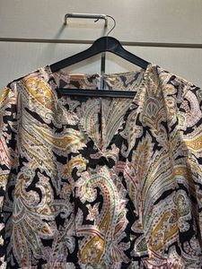 Paisley Print Mini Dress