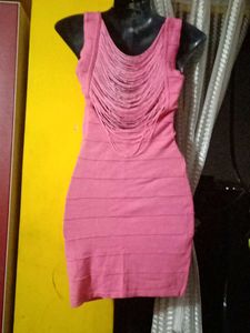Pink Bodycon Mini Dress