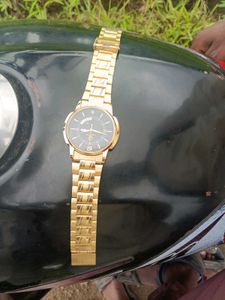 Gold Wrist Watch