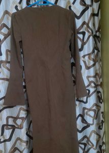 Brown Floral Dress