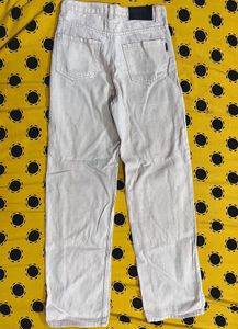 Light Wash Beige Wide Leg Jeans