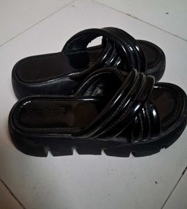 Black Platform Slides