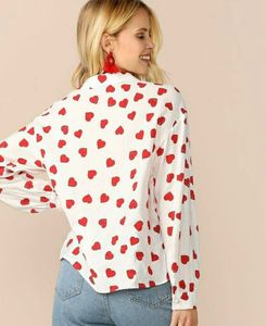 Korean Heart Printed Shirt For Super Sale