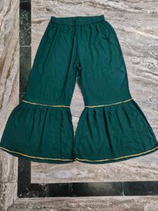 Price Drop Green Sarara With Dupatta
