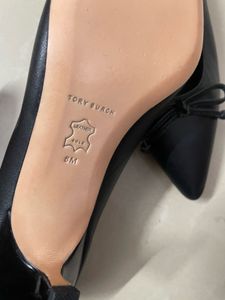 Tory Burch Black Leather Heels