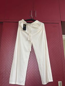 White Casual Pants