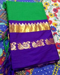 Green & Purple Saree