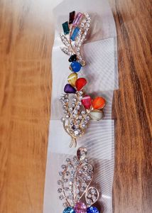 Colorful Brooch Set - 3 Peices